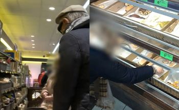 Przyłapał ją na "macaniu" pączków. "Jeszcze pani niech obliże"