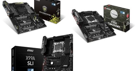 MSI X99A SLI, Tomahawk i Workstation - trzy bliźniacze płyty pod LGA 2011-3