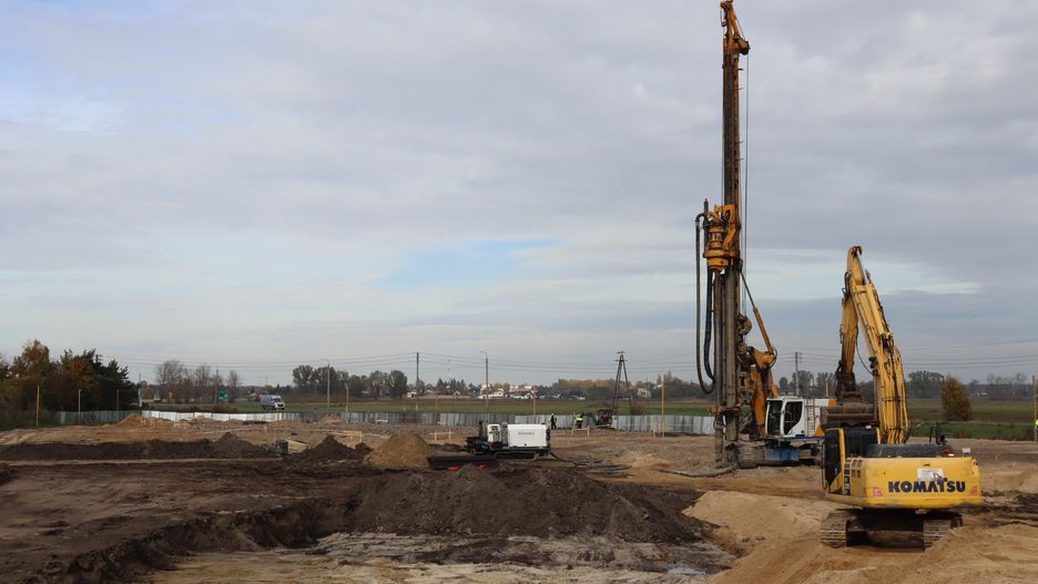 Trwa budowa pierwszej galerii handlowej w Łęczycy