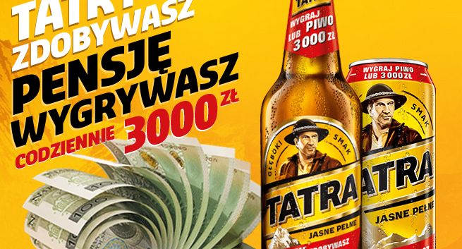 8 mln puszek i codziennie pensja w promocji piwa Tatra