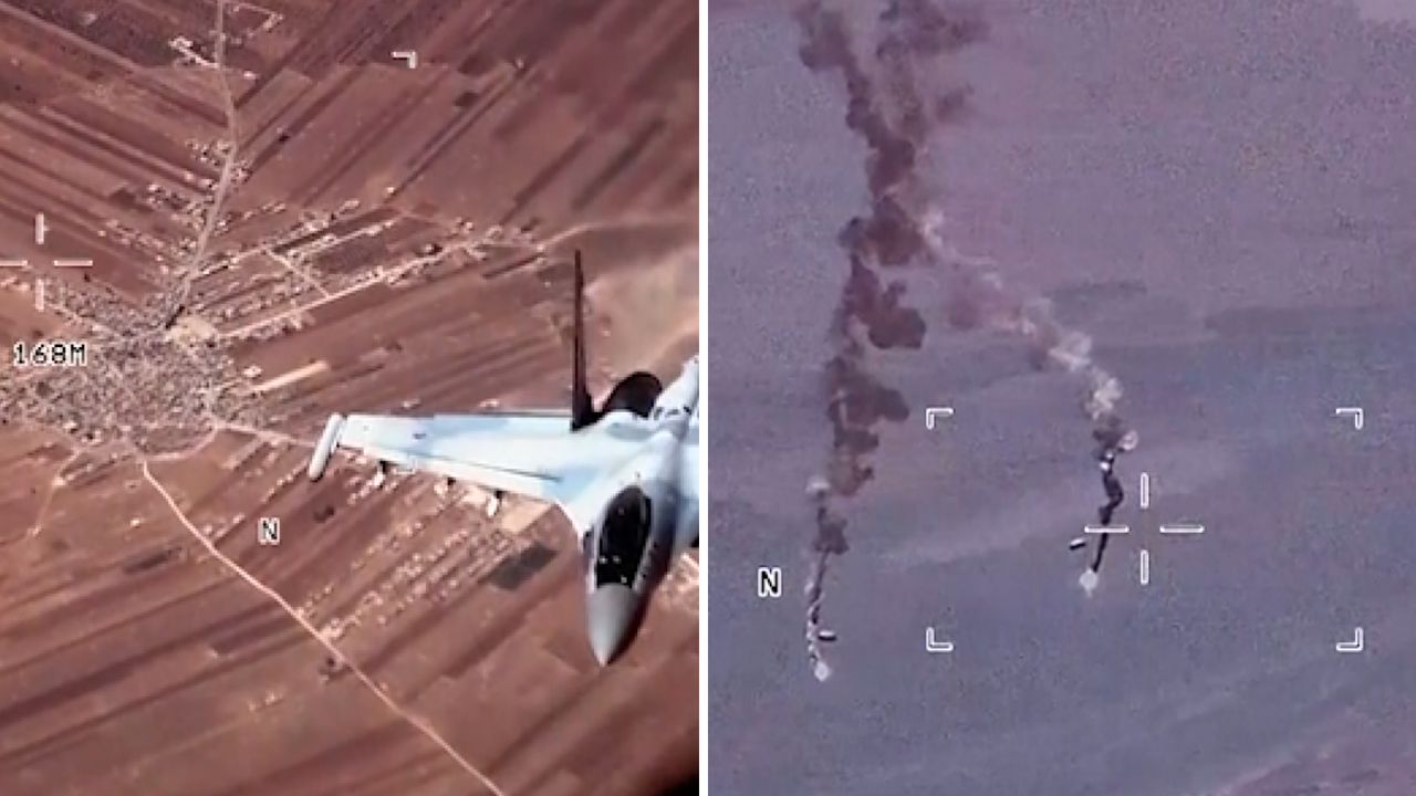 Rosyjskie myśliwce nękają drony USA. Groźny incydent w Syrii nagrany