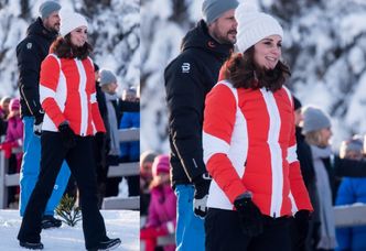 Ciężarna księżna Kate w sportowej i eleganckiej stylizacji bawi się w Norwegii (ZDJĘCIA)