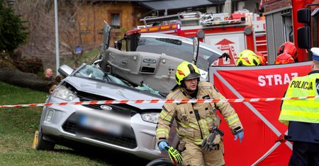 Tragedia w Zakopanem. Drzewo spadło na jadący samochód