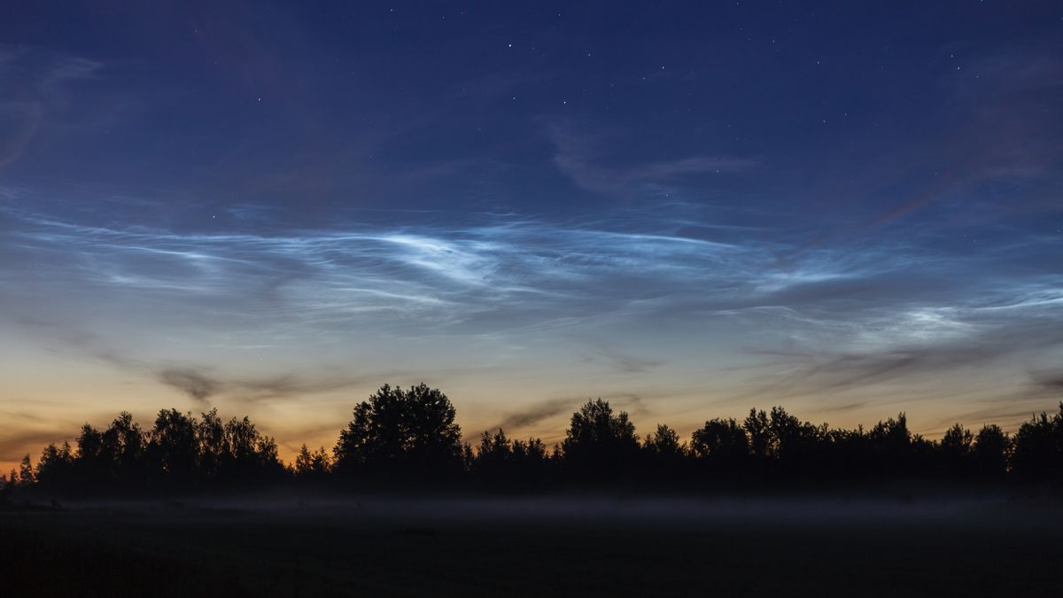 Obłoki srebrzyste pojawiły się nad Polską
