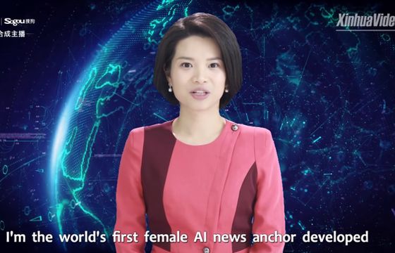 Xin Xiaomeng pierwszą cyfrową prezenterką chińskiej agencji telewizyjnej Xinhua