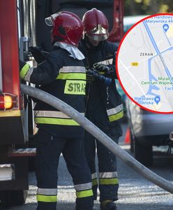 Ogień na Marywilskiej. Poranna akcja straży