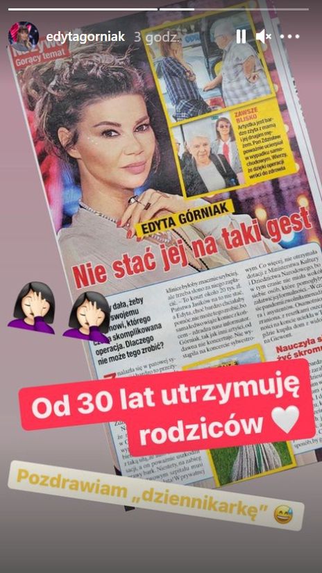 Edyta Górniak dementuje doniesienia tygodnika "Na żywo".