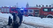 Zamość: Pożar blaszanego butiku na placu targowym. Strażacy szybko opanowali ogień