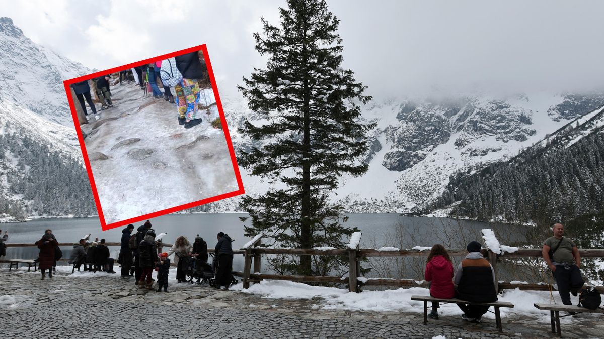 Nagranie z turystami nieprzygotowanymi do trudnych warunków