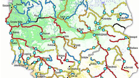 Stan wód w polskich rzekach o godzinie 11.00