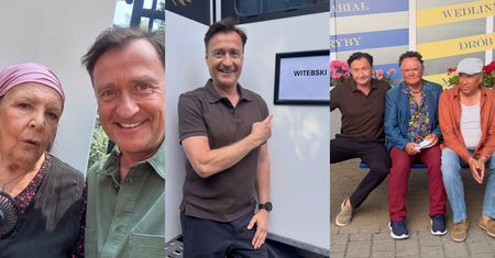 Jacek Kawalec pokazał kulisy powstawania nowego "Rancza", w tym ODŚWIEŻONY skład ławeczki. Odliczacie do premiery? (ZDJĘCIA)