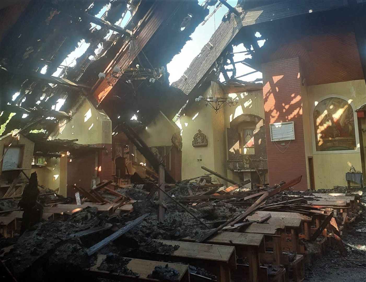 Pożar kościoła w Sosnowcu. Straty są kilkumilionowe