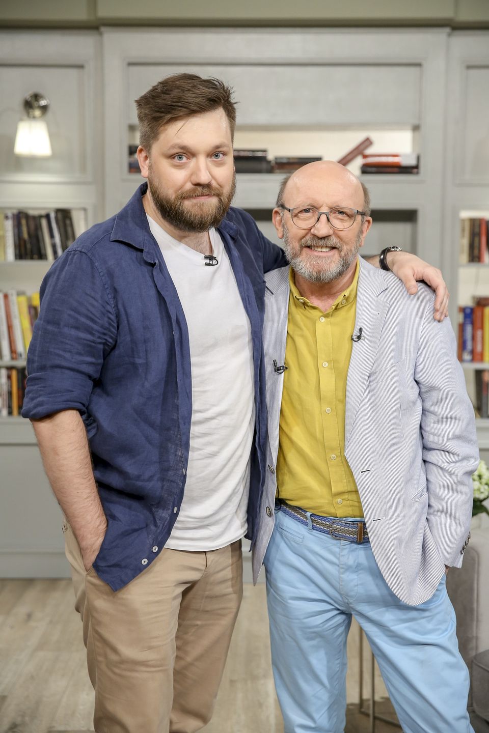 Artur Barciś z synem Franciszkiem w 2022 roku