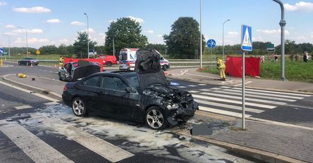 Tragiczny wypadek na obwodnicy Chodla. Trzy osoby nie żyją, droga całkowicie zablokowana