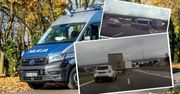 Policjanci znów stanęli w poprzek pasa na A4. I znów było o włos od wypadku
