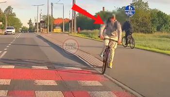 Rowerzysta nagrany. Ręce opadają. Zobaczcie sami