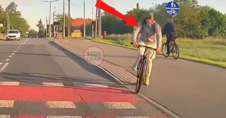 Rowerzysta nagrany. Ręce opadają. Zobaczcie sami