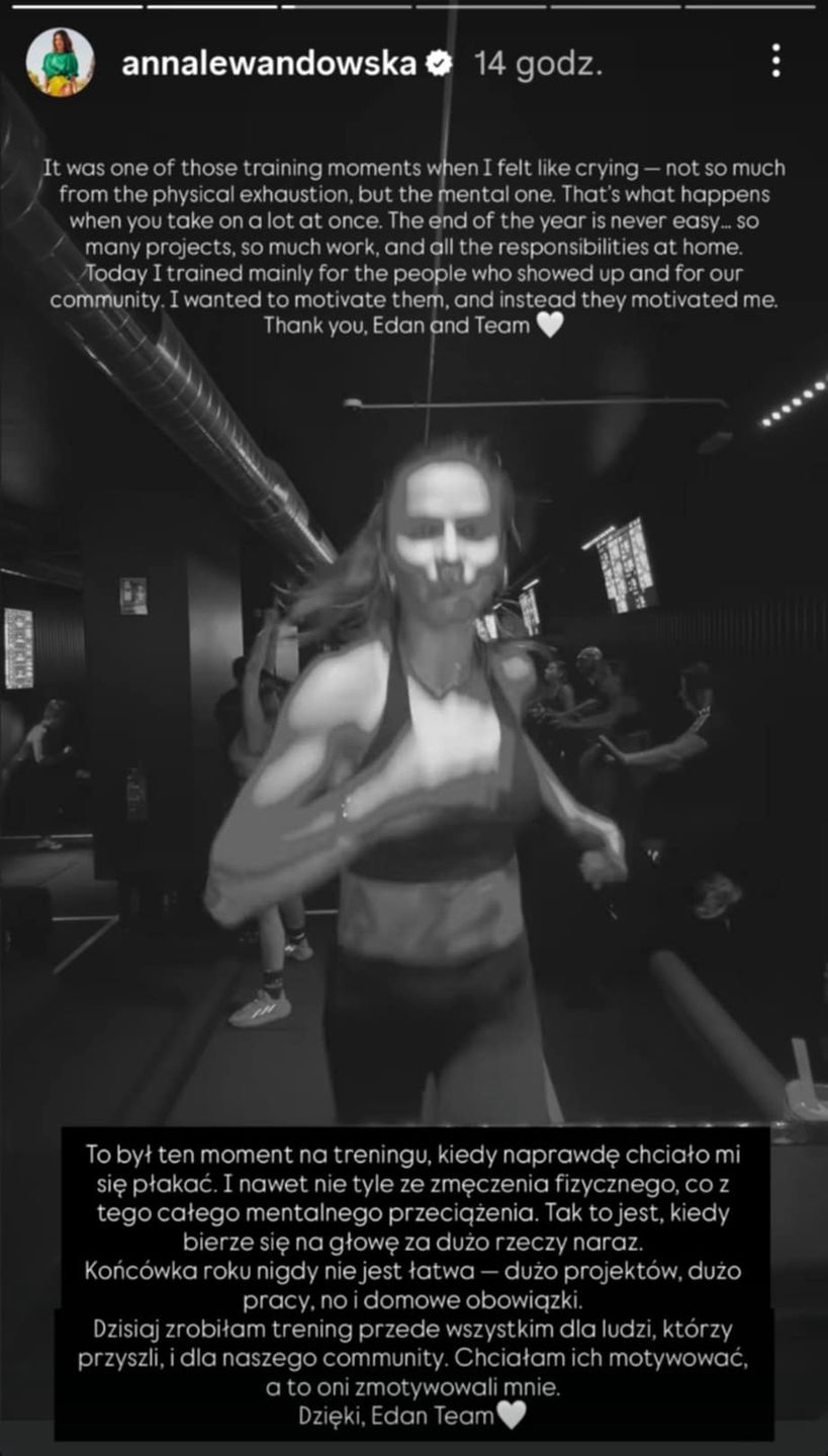 Anna Lewandowska przeżyła trudne chwile