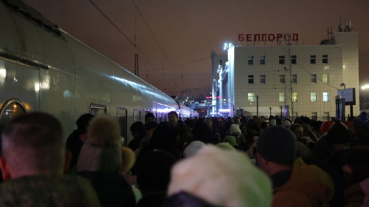 Children leave Russian city of Belgorod
BELGOROD, RUSSIA - JANUARY 10: Children gather at the railway station in Belgorod to board a train to leave for recreational facilities in the Kaluga region following alleged Ukrainian shelling attacks on Russia's southwestern Belgorod region bordering Ukraine, on January 10, 2024. (Photo by Emil Leegunov/Anadolu via Getty Images)
Anadolu
belgorod region, camp, children, innocent, ukrainian
