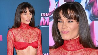 Natalia Szroeder i jej koronkowy "total red look" promują nowy sezon "Must Be the Music". Odważnie? (ZDJĘCIA)