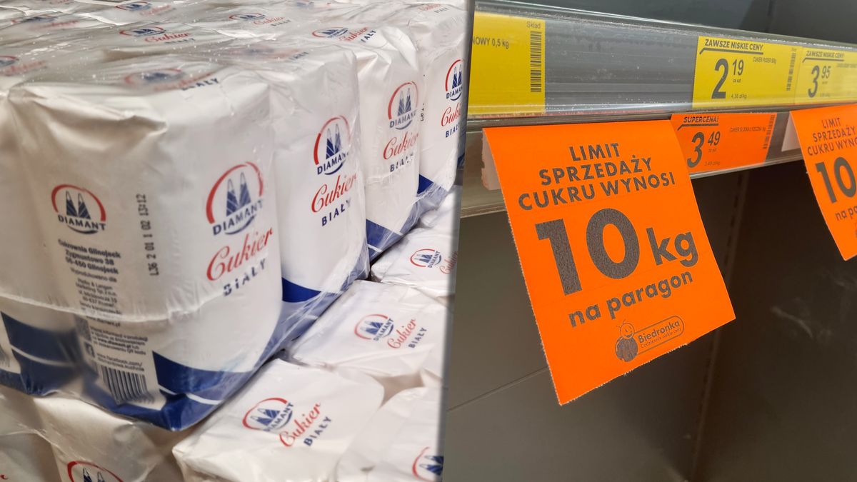 Biedronka i Netto i Aldi wprowadziły limity na zakup cukru. Lidl i Żabka i Carrefour nie planują póki co zmian