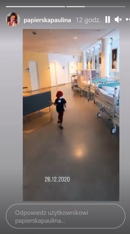 Starszy syn Pauliny Papierskiej odwiedził brata w szpitalu
