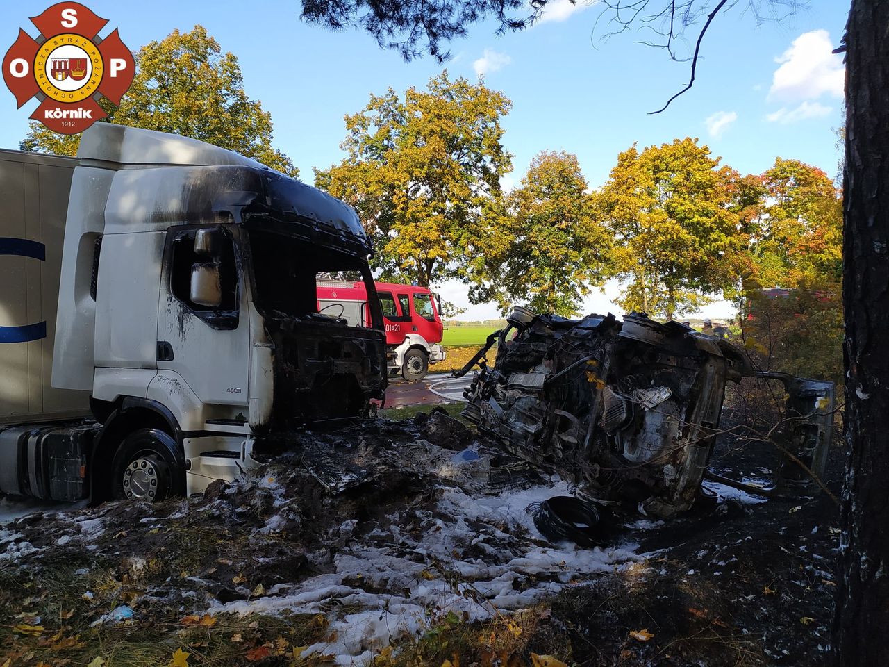 Tragiczny finał pościgu w Wielkopolsce. Ofiary będą identyfikowane dzięki DNA