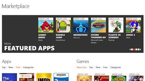 Windows Marketplace dostępny z poziomu Sieci 1