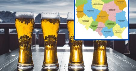 Tak wygląda alkoholowa mapa Polski. Zobaczcie, gdzie pije się najwięcej