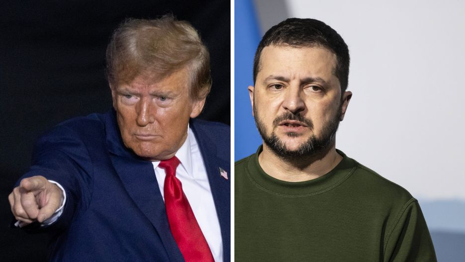 Donald Trump i Wołodymyr Zełenski