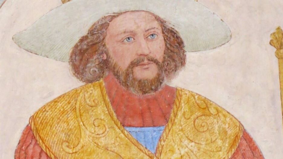 Harald Sinozęby. Fresk z Roskilde