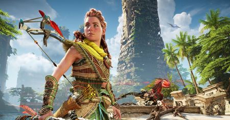 Gameplay z Horizon Forbidden West na PlayStation 4. Nie na to czekaliśmy