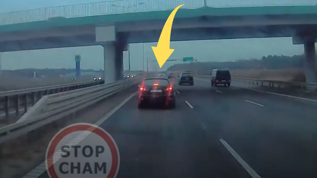 Lexusem zajechał drogę na S8 