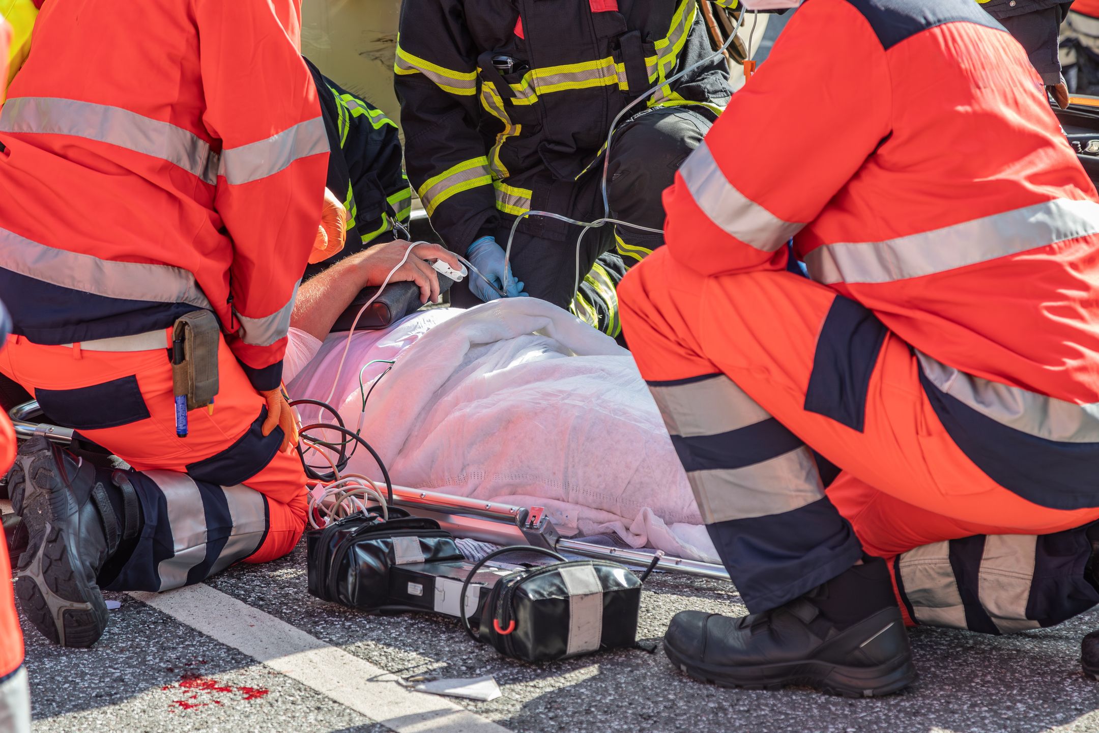 rescue, team, traffic, uniform, victim, medical, blood, road, paramedic, injury, emergency, crash, ambulance, aid, accident, motorcyclist, bandages, body, car, care, damage, equipment, firefighter, first, germany, health care, help, injured, male, man, medication, medicine, motor, outdoor, patient, people, person, procedure, reanimation, safety, service, street, tire, transport, transportation, urgency, vehicle, operation