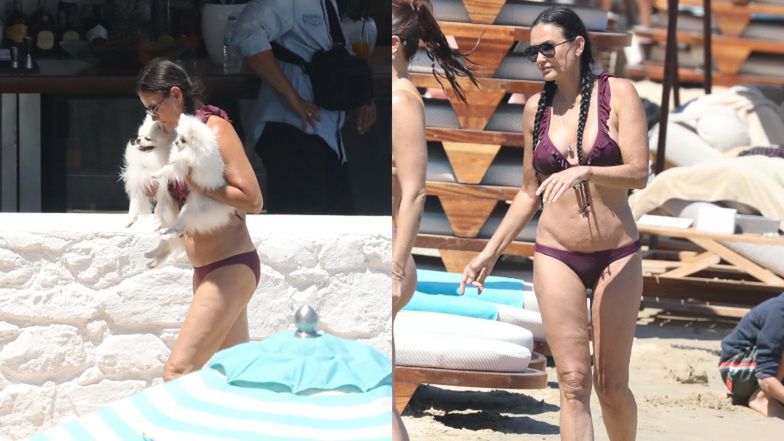Demi Moore z córką na Mykonos
