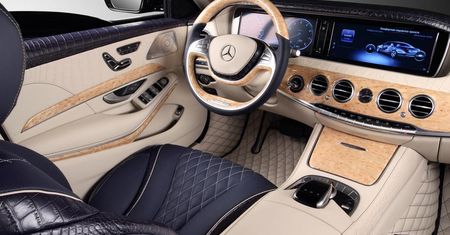Opancerzony Mercedes-Benz klasy S ze skórą krokodyla