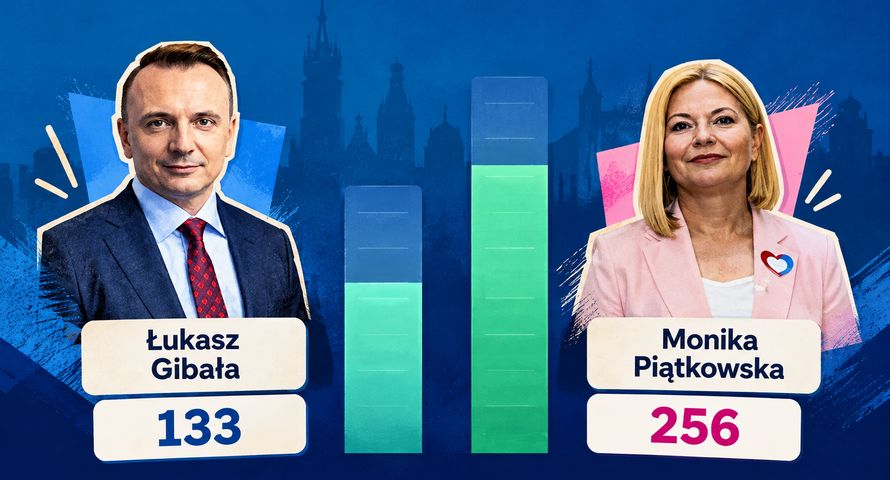 Gibała wygrał wyścig na prezydenta. Ale w socialach więcej było Piątkowskiej. Tylko co to oznacza?