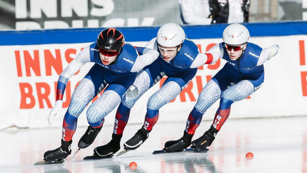 Na zdjęciu: łyżwiarstwo szybkie w wykonaniu Rosjan