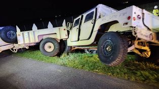 Buk: Zderzenie busa z kolumną amerykańskiego wojska. Są ranni i poszkodowani