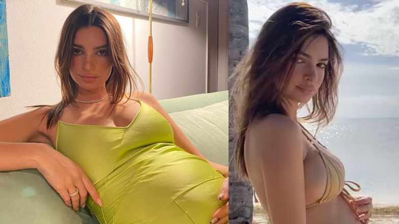 Emily Ratajkowski prezentuje ROSNĄCY BRZUSZEK w kusym bikini (FOTO)