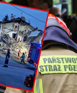 Runęła część kamienicy. Katastrofa w Oświęcimiu