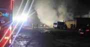 Pożar w myjni samochodowej