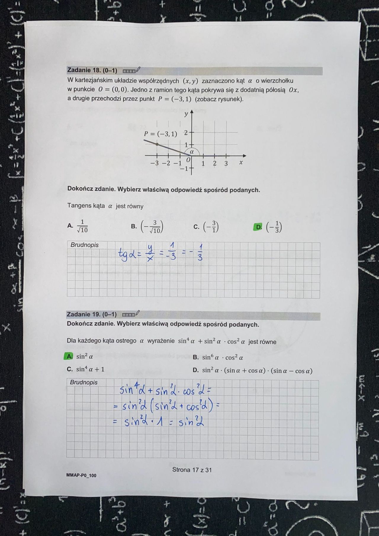 Matura. Odpowiedzi matematyka