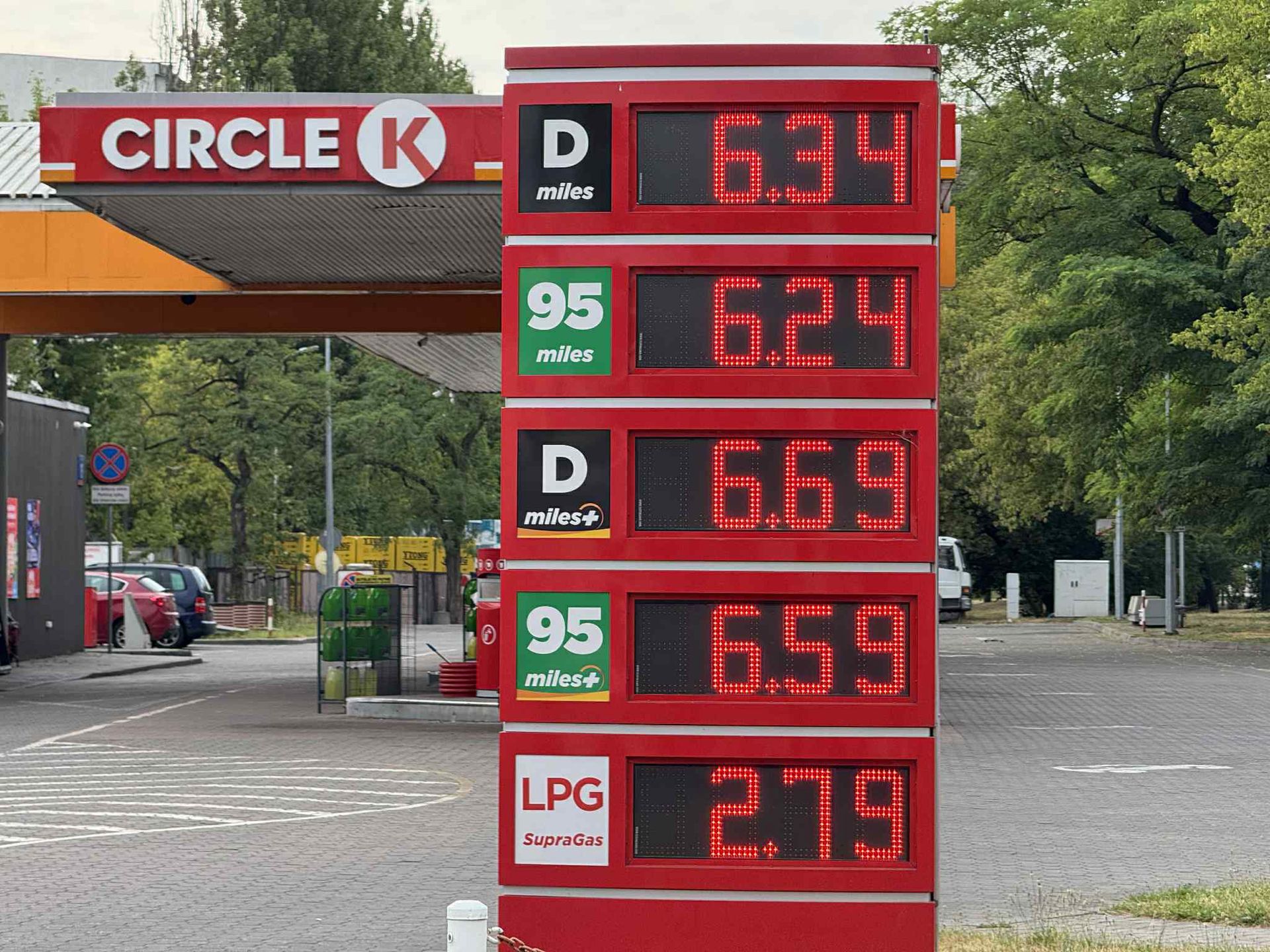Ceny na Circle K w Warszawie