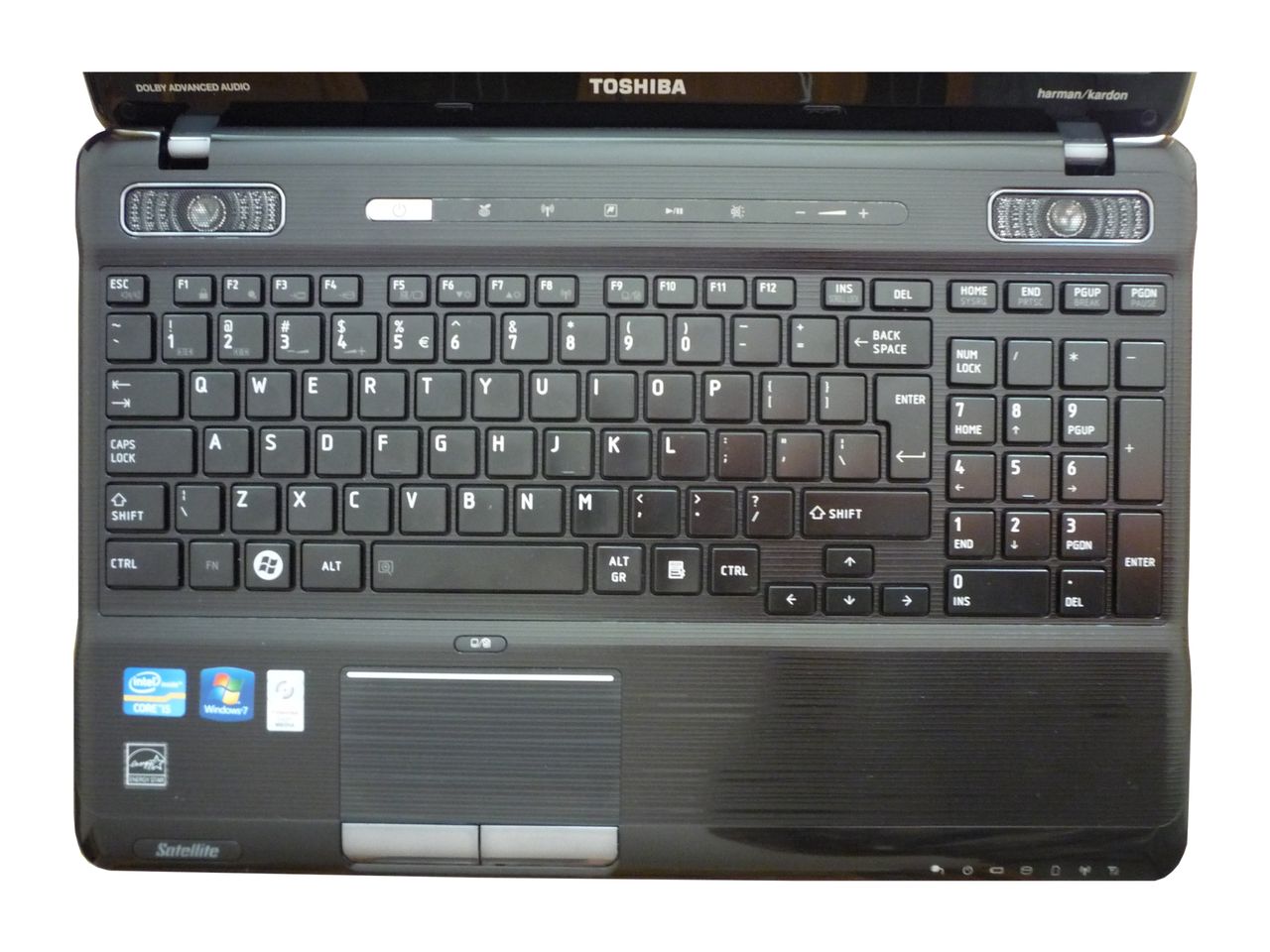 Toshiba Satellite P750 - klawiatura