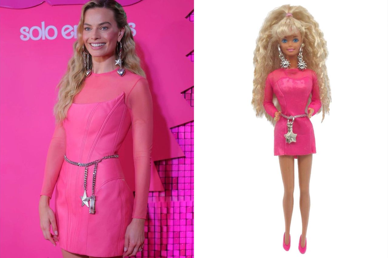 Margot Robbie w stylizacjach inspirowanych projektami lalek Barbie