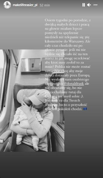 Relacja Kasi Tusk na Instagramie 