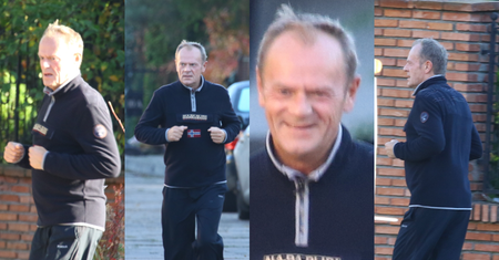 Uradowany Donald Tusk relaksuje się po komisji Amber Gold (ZDJĘCIA)
