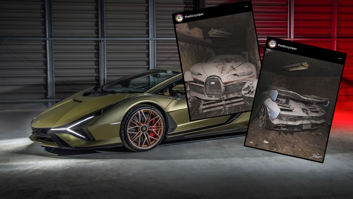 Rzadkie superauta pod grubą warstwą kurzu to niecodzienny widok