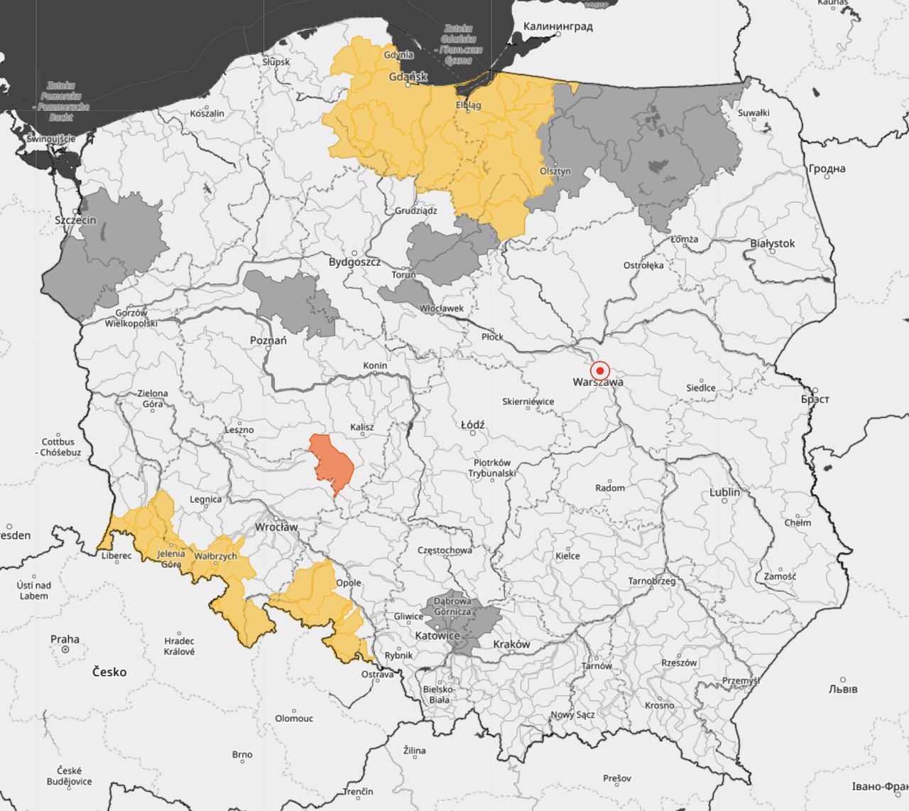 IMGW wydało ostrzeżenia hydrologiczne